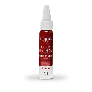 Corante Vermelho Natal Liquid Gel 25g Iceberg Chef Original