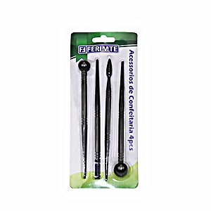 Esteca Modeladora para Confeitaria 4 Pçs