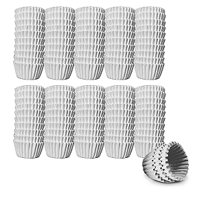 Kit - 10 Forminhas Impermeável Branca  - Nº 5