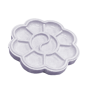 Kit - 10 Paleta de Cores Descartáveis  Godê para Pintura artística, Aquarela, Gesso,