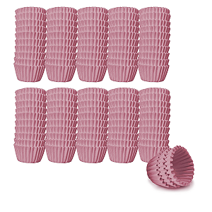 Kit 10 Forminhas Lisa Rosa  - Nº 5