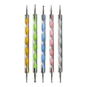 Kit 5 Boleador / Esteca Ponta Dupla Decoração