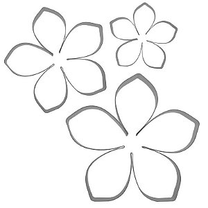 Kit Cortador Flores Plumeria