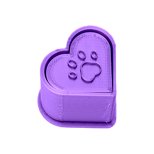 Modelador 7009 - Ejetor Coração com Patinha - Flexarte