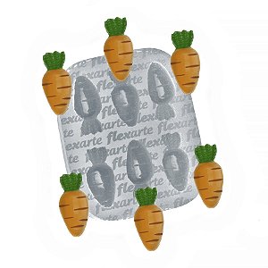 Molde de  Silicone 007 - Sexteto de Cenouras