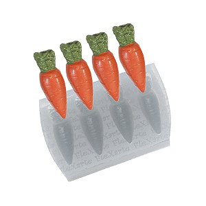 Molde de  Silicone 023 - Quarteto de Cenouras New Média -