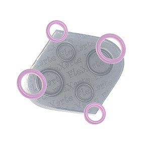 Molde de  Silicone 042 - Mini Alianças