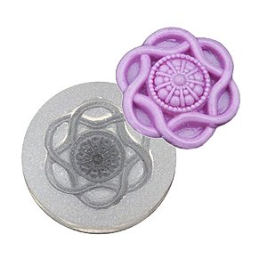 Molde de  Silicone 048 - Botão Mandala
