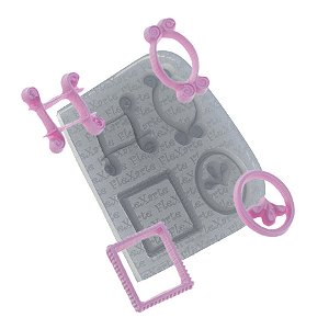 Molde de  Silicone 079 - Quarteto de Molduras Portia