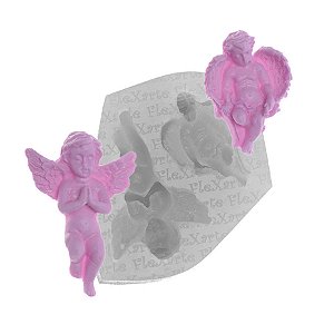 Molde de  Silicone 083 - Anjos Médios Temeluch c/ Asas Abertas