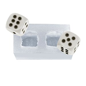 Molde de  Silicone 094 - Par de Dados - NY