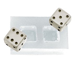Molde de  Silicone 095 - Par de Dados - Las Vegas