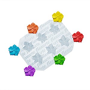 Molde de  Silicone 1006 - Sexteto de Mini Flor EVA 1,5cm