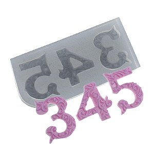 Molde de  Silicone 149 - Números Grandes 3-4-5