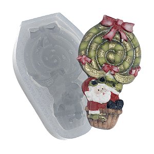 Molde de  Silicone 167 - Papai Noel de Balão