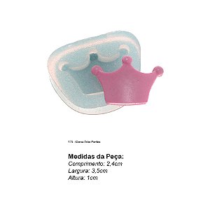 Molde de  Silicone 175 - Coroa Três Pontas