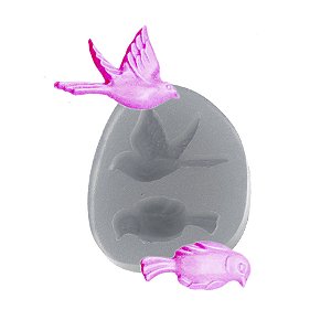 Molde de  Silicone 203 - Passarinhos