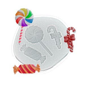 Molde de  Silicone 230 - Trio de Balinhas