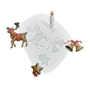 Molde de  Silicone 236 - Quarteto de Natal 3
