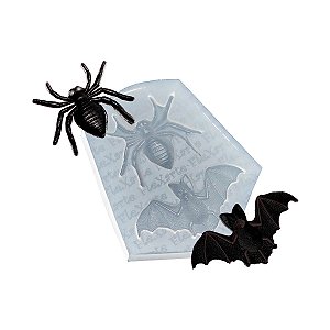 Molde de  Silicone 242 - Morcego Aranha - Halloween Flexarte