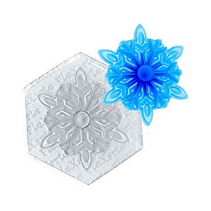 Molde de  Silicone 246 - Floco de Neve Médio Queen Style