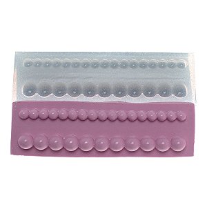 Molde de  Silicone 248 - Dupla de Pérolas Curta