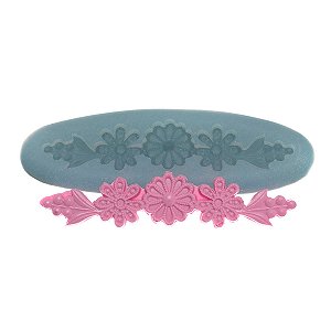 Molde de  Silicone 258 - Cordão de Flores