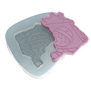 Molde de  Silicone 262 - Mapa do Brasil