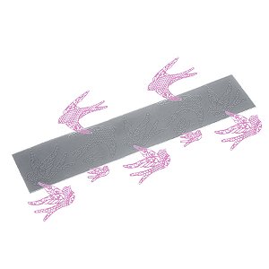Molde de  Silicone 264 - Tapete de Passarinhos 1
