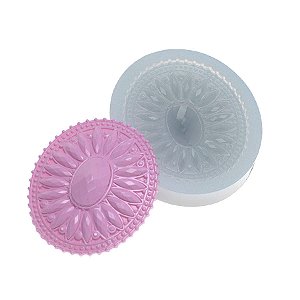 Molde de  Silicone 351 - Medalhão de Jóias Oval Gd 2