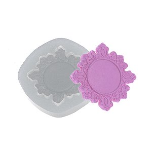 Molde de  Silicone 354 - Moldura Giza Quadrada