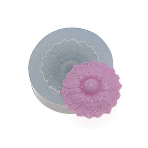 Molde de  Silicone 359 - Broche Redondo Pequeno