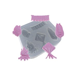 Molde de  Silicone 416 - Festa Junina