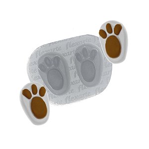 Molde de  Silicone 445 - Patinhas de Coelho