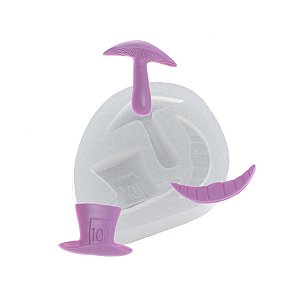 Molde de  Silicone 447 - Chapéu + Cogumelo