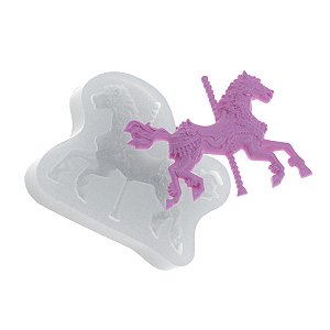 Molde de  Silicone 450 - Cavalo Carrossel Detalhado Gd