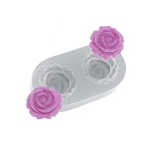Molde de  Silicone 468 - Par de Rosinhas Amy