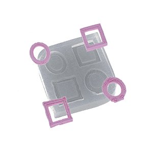 Molde de  Silicone 475 - Quarteto de Mini Molduras