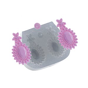 Molde de  Silicone 485 - Jóia Oval Heaven
