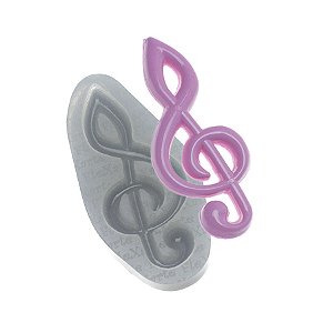 Molde de  Silicone 505 - Clave de Sol média