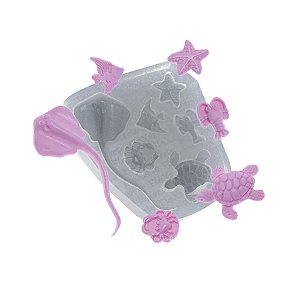 Molde de  Silicone 526 - Fundo do Mar Lagosta