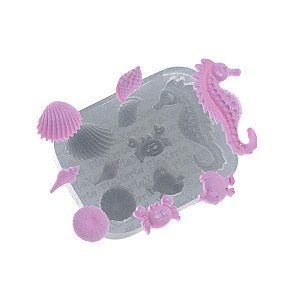 Molde de  Silicone 527 - Fundo do Mar Ouriço