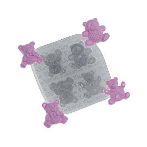 Molde de  Silicone 569 - Ursinhos Laylah