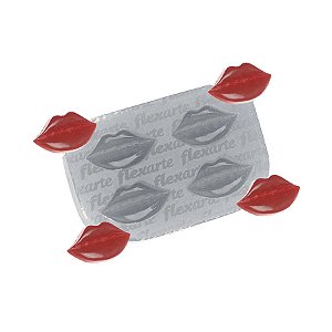 Molde de  Silicone 573 - Quatro Lábios Hayworth (Bocas)