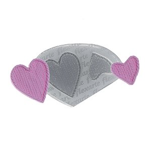 Molde de  Silicone 574 - Par de Corações Johansson