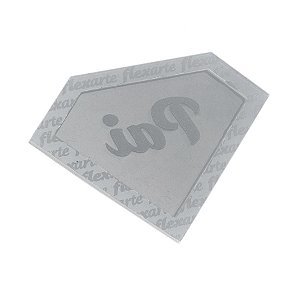 Molde de  Silicone 586 - Tampa de Pirulito Chocalho Diamante  PAI 7 Cm
