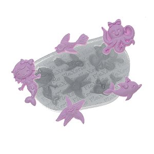 Molde de  Silicone 606 - Fundo do Mar Feminino