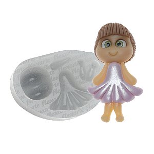 Molde de  Silicone 624 - Bonequinha Shelbia