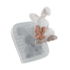 Molde de  Silicone 653 - Coelho Médio com Laço
