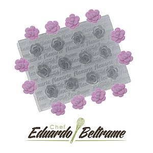 Molde de  Silicone 665 - Buquê de Rosinhas - 12 Mini Rosas - EB